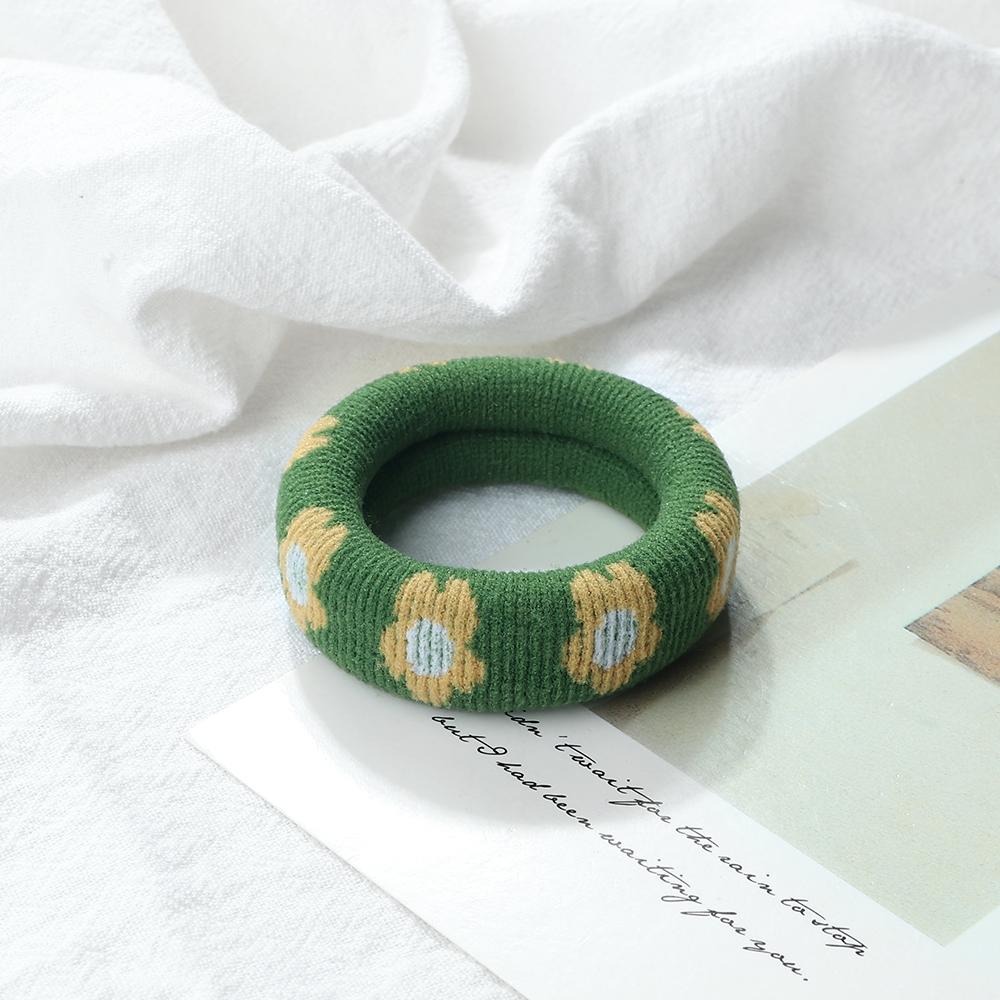 5PCS/Set Cute Colorful Thick Hair Bands Daisy Elastic Girls Rubber Band Headwear Hair Accessories Scrunchies Women Holder Gifts