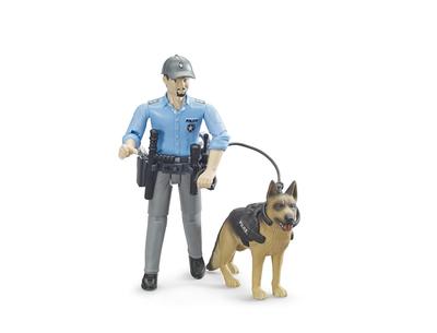 Bruder Caucasian Police Officer & Police Dog BR62150