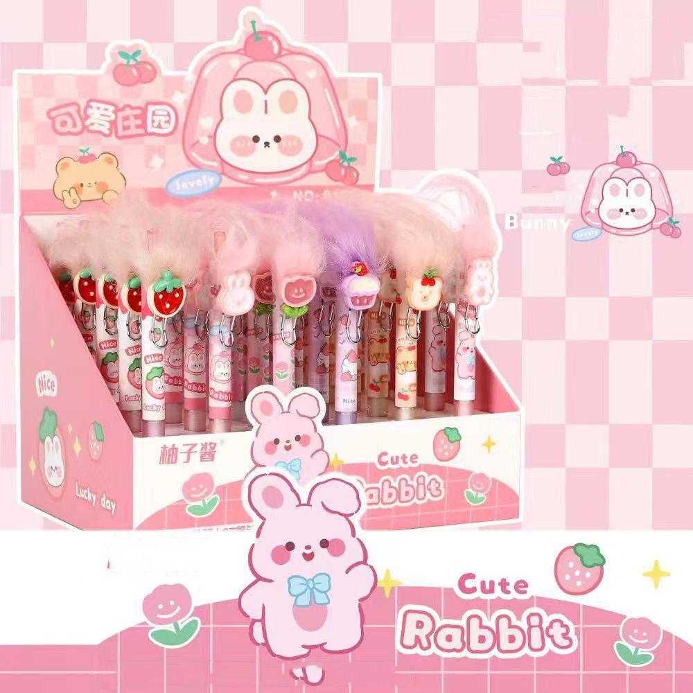 Kawaii Ugly Baby Fried Hair Neutral Pen DIY Water Pen New Sticky Fur Neutral Pen