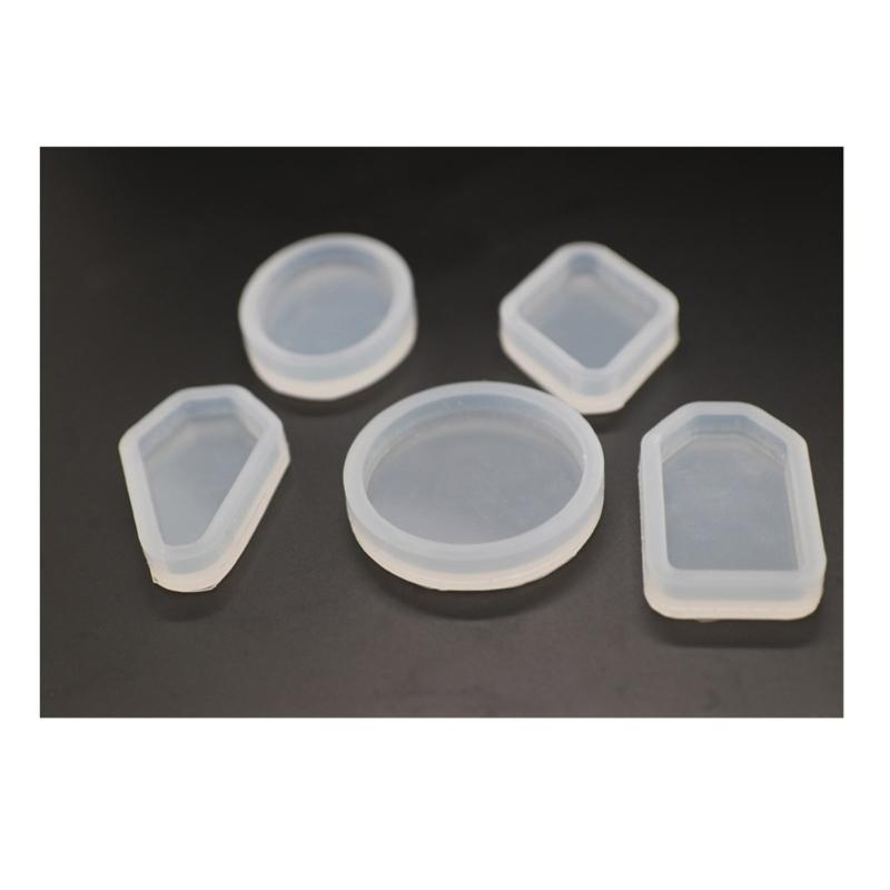 Diy Crystal Epoxy Earrings Jewelry Molds Hanging Pendant Decoration Multiple Styles Irregular Mirror Silicone Mold