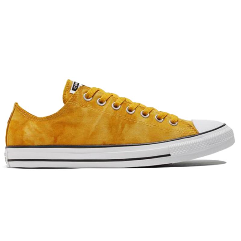 Converse Chuck Taylor All Star Comfortable and Versatile Abrasion Resistant Low Top Canvas Shoes Unisex Ginger Yellow