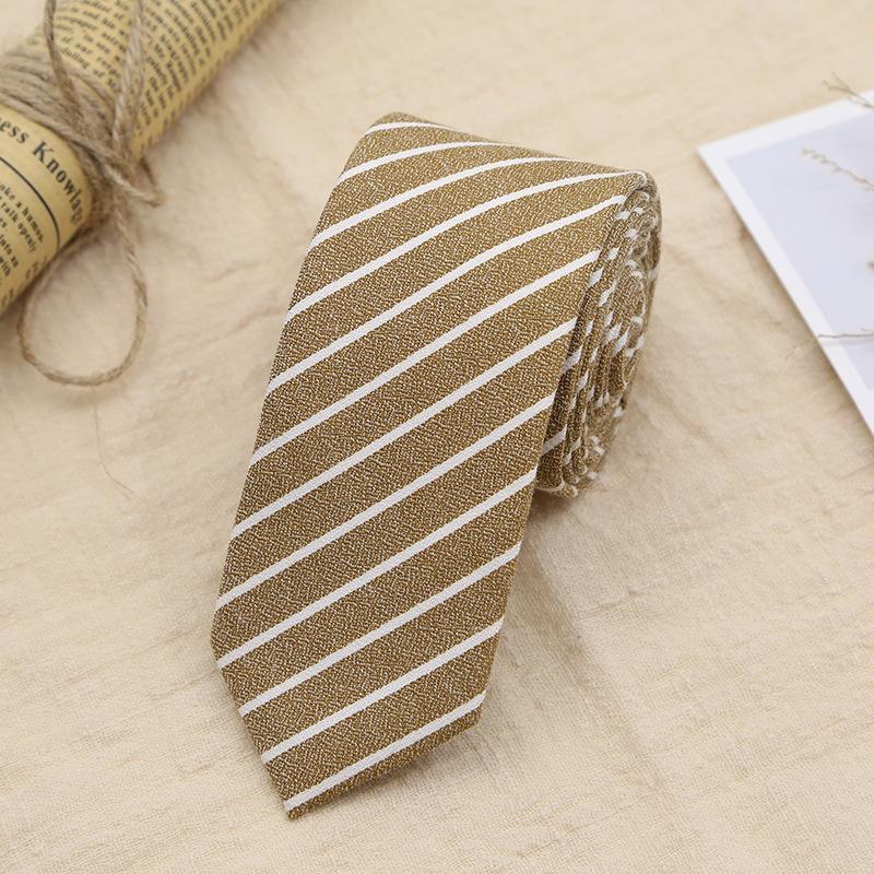 Men'S Tie 6Cm British Style Tie Men'S Dress Business Black Narrow Tie