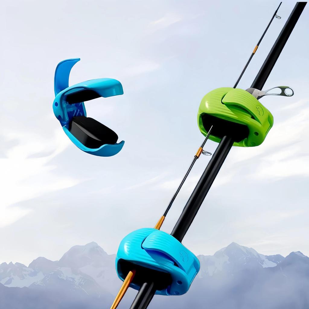 4 STuks Visaccessoires, Hengelhouder, Beschermhoes, Snelle Verbindings- en Bevestigingsklem, Geschikt voor het Bevestigen van Aashengel