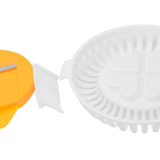 Útil livre de óleo diy compacto saudável lanches caseiros batata chip assado fabricante com cortador para casa bandeja de batatas fritas