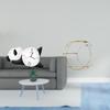 Modern Multifunctional Panda Wall Clock Shelf Sturdy Space Saving Decorative Home Decor for Living