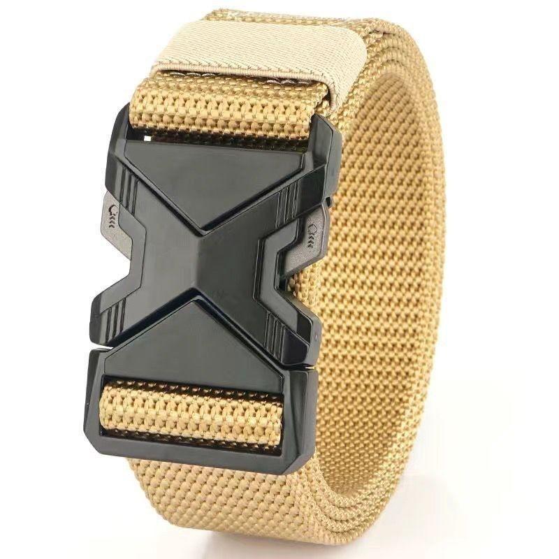 The New Men's Buckle Belt Nylon Braided Lightweight Breathable Daily Commuter Men's Belt