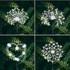 Solar Fireworks Fairy Lights 8 Modes Outdoor Garden Path Lights Waterproof Yard Lawn Terrace Landscape Decorative Lights