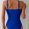 One-piece Swimsuit Women 2025 Solid Color Swimsuit Bikini