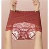 Sexy Lace Underwear Women High Waist Panties Floral Cross Slightly Cinched Lightweight Plastic Pants