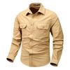 Men S Japanese Style Loose Long Sleeve Work Shirt