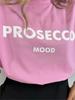 Camisetas de Moda de Verano con Estampado de Letras Prosecco Algodón Streetwear Americano Tops para Mujer 2024 Nuevas Manga Corta Cuello Redondo Holgadas Camisetas Y2K