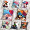 F-Friday Night Funkin Cool Pillow Case Square Double-Sided Printing Short Plush Sofa Cushion Cover Bedroom Bedside Pillow