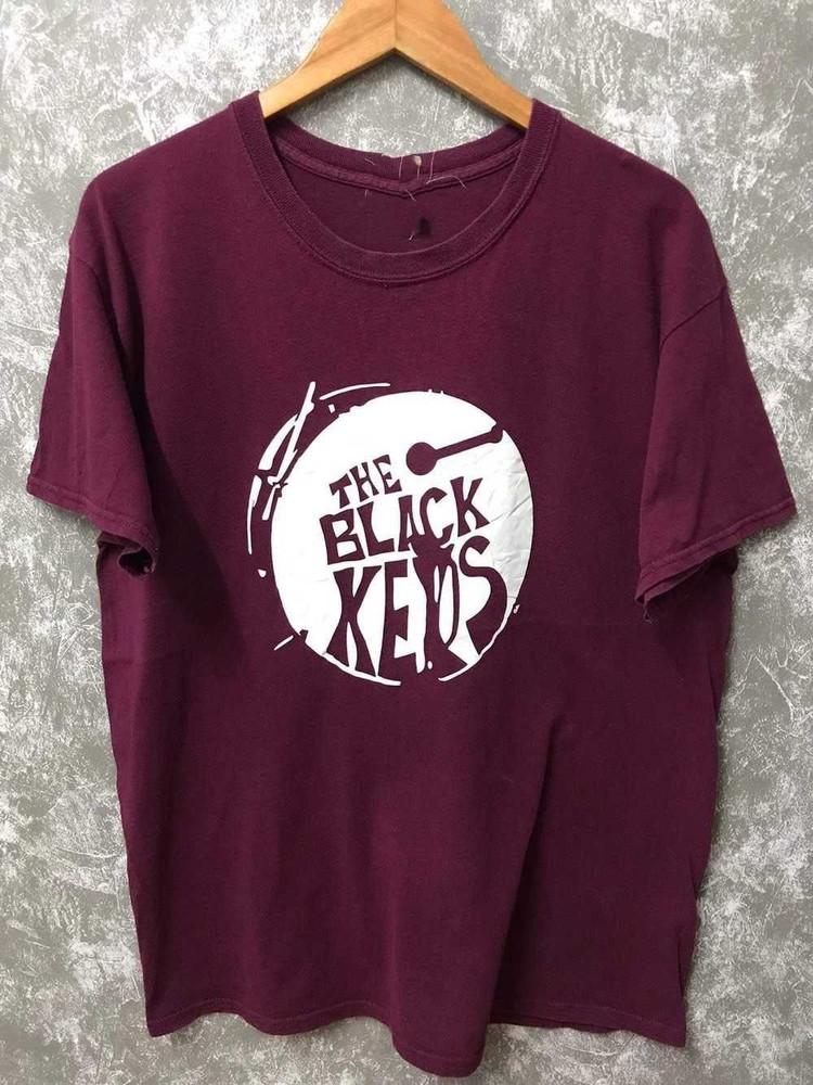 Редкий! Футболка The Black Keys Maroon Unisex Концертная S - 5XL MQ43 Унисекс Футболка XXL