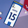 Personalised Football Number Name Case For OPPO A96 A76 A16 A18 A58 A78 A98 A17 A77 A54 A57 S A74 A5 A9 A53 A52 A72 A15 A93