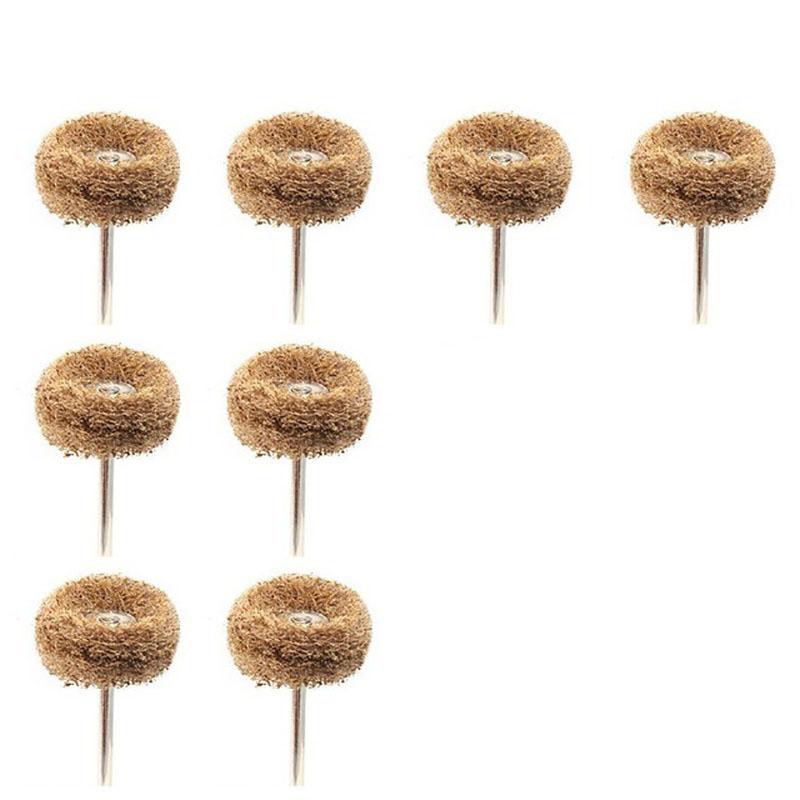 5-20pcs Mini Drill Abrasive Brush Nylon Buffing Polishing Wheel Dremel Rotary Hand Tool Accessories Set Rust Remover