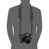 HAKUBA Camera Strap Luft Design Twill Neck Strap 38 for SLR KST-65T38 Black Shoulder Strap 38mm Width Flexible Neck Strap Easy To Wrap Around Your Han