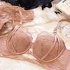 1 Set/French Fashion Women Underwear Set Thin Cup Comfort Bra Set Sexy Lace Flowers Embroidery Lingerie Hollow Push Up Brassiere
