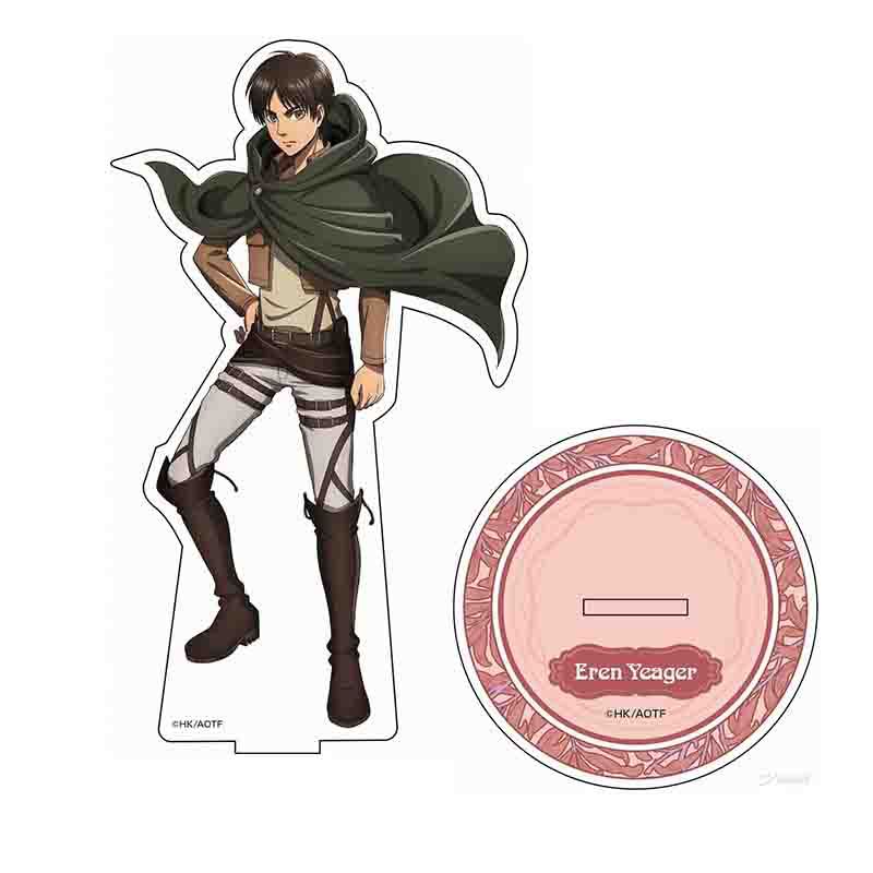 Attack on Titan Acrylic Desktop Stand Decoration Eren Yeager Mikasa Ackerman Animation Peripheral Playthings designed for Men Birth Date Gifts