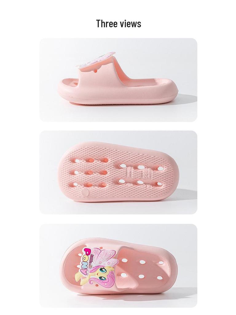 My Little Pony Girls' Summer Flip-Flops: Non-Slip, Outdoor & Bathroom Sandals