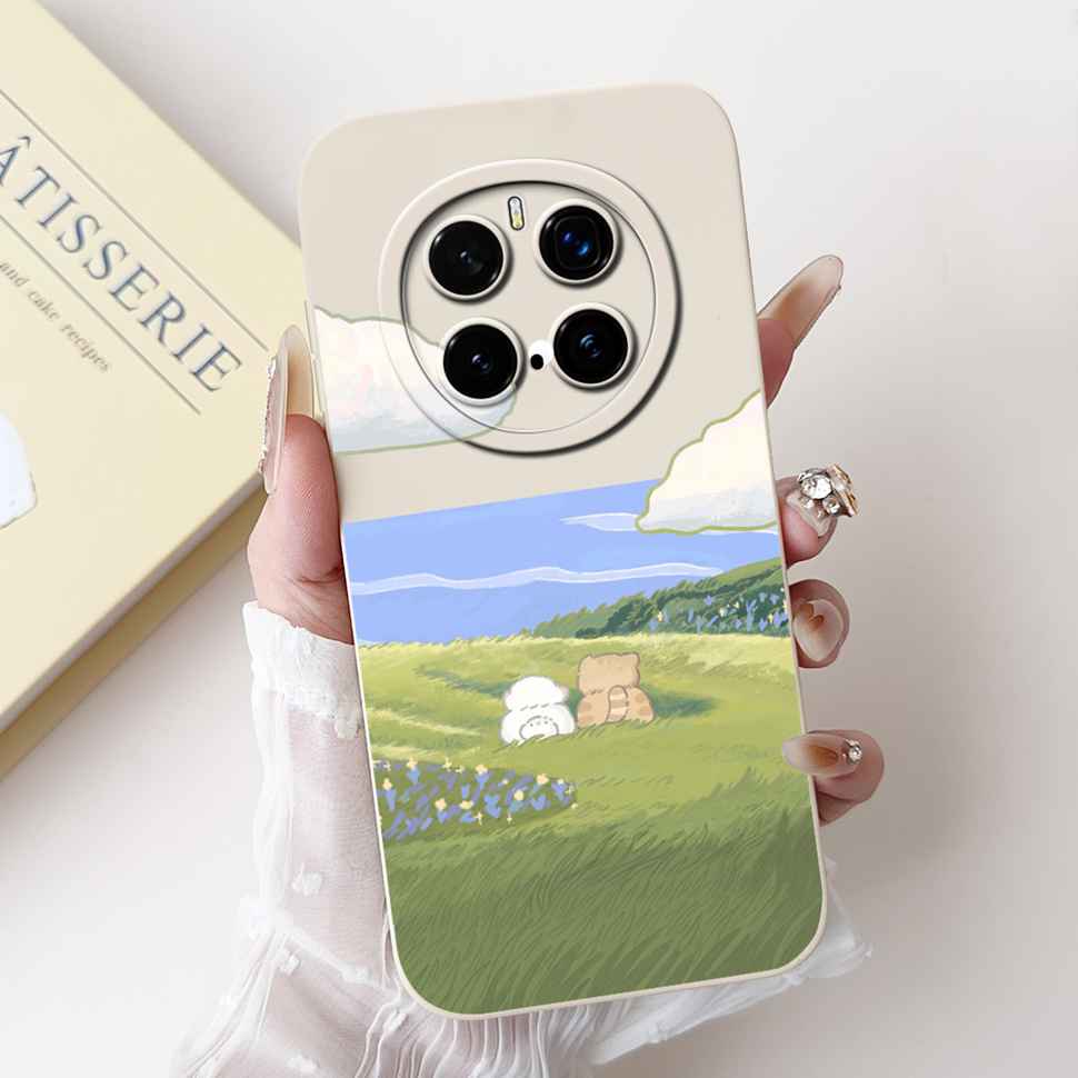 For Honor Magic7 Pro Case PTP-N49 Luxury Painted Cover Soft Silicone Phone Case For Honor Magic7 Magic 7 Pro Cover Funda Housing