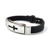 Design Women Cross Personality Jewelry Accessories Silicone Bracelet Korean Hand Rope Men Wristband