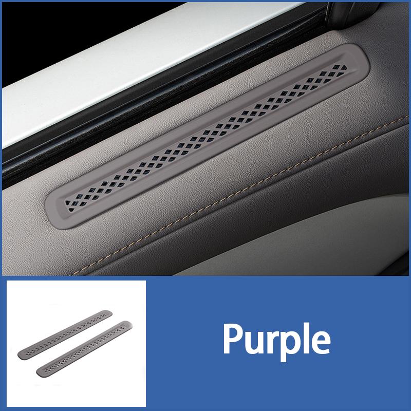 

For ZEEKR 7X 2025+ Door Panel Air Intake Vent Protector Air Outlet Protector Upgrade Interior Car Accessories 2pcs фиолетовый