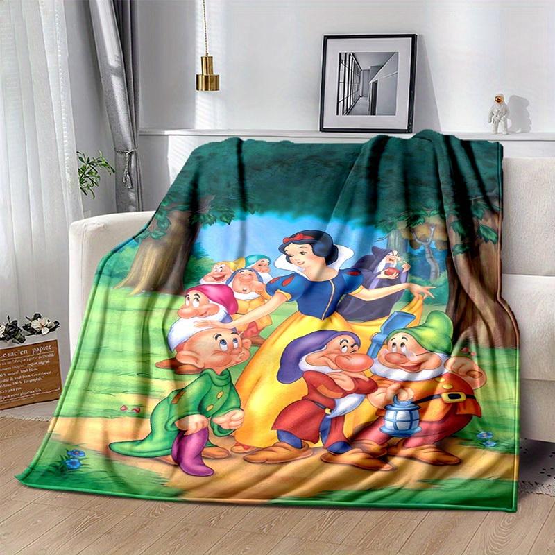 

1pc, Snow White and the Seven Dwarfs Home Decor Gift Cozy Blanket for Bedroom, Living Room, Travel, Camping, Car 80x120cm