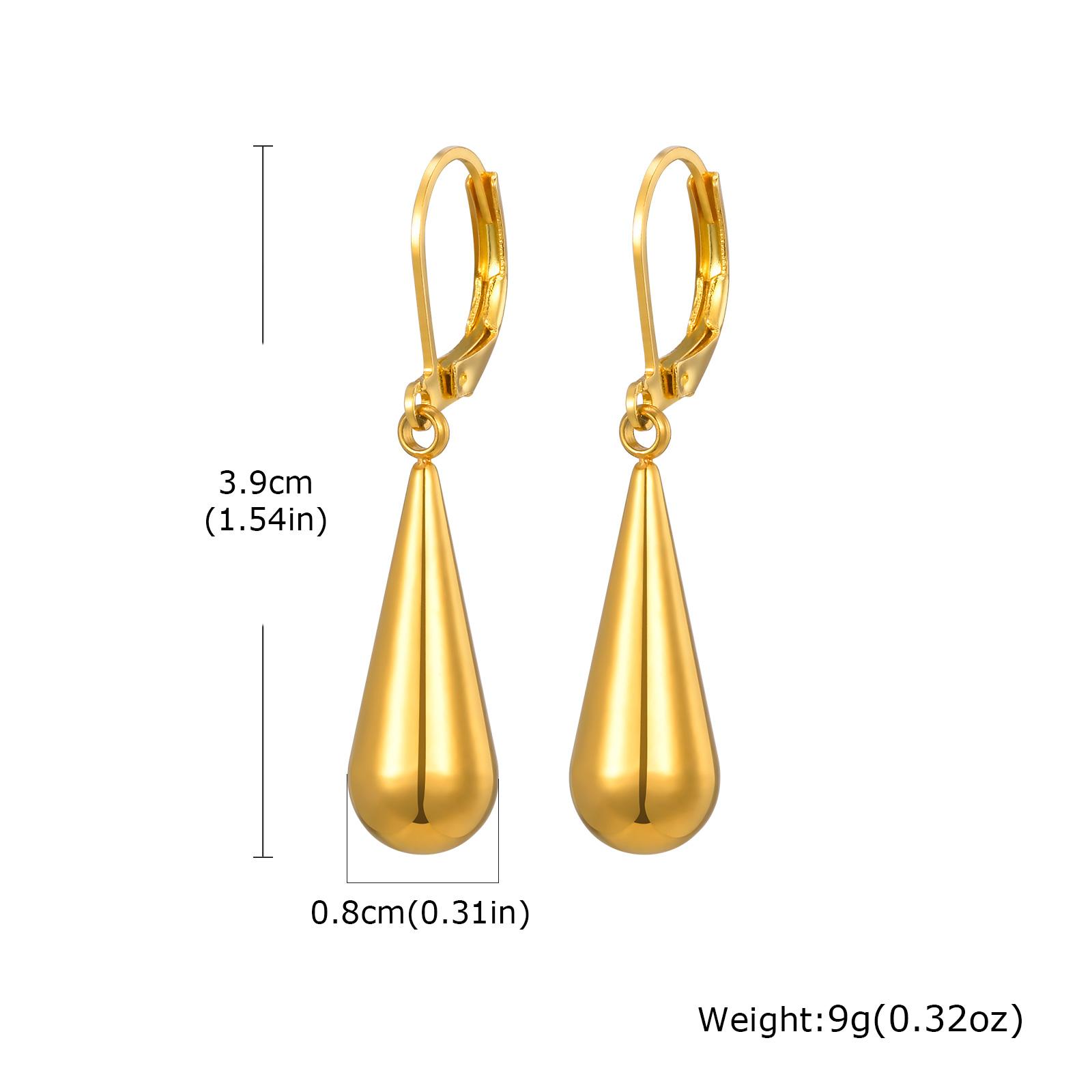 

Stainless Steel Water Drop Earrings for Women, High Polished Not Allergic Long Pendant Earrings, Elegant Fashion Jewelry