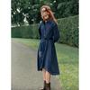 French Denim Iris Lapel Dress