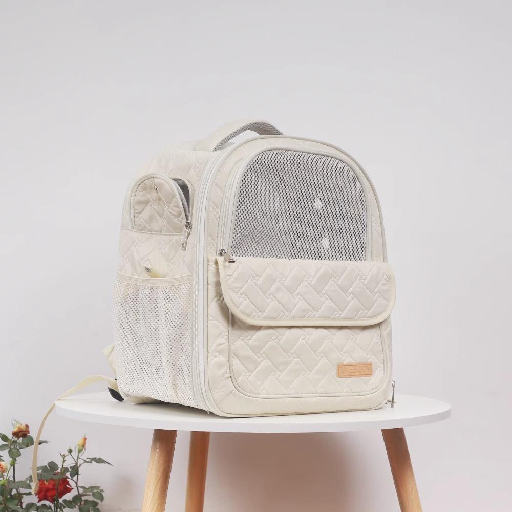 Pet Mesh Outdoor Backpack Cat Portable Bags Dog Outdoor Portable Backpack Breathable Shoulders Pet Carrier