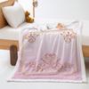American simple 2D digital printing thickened lamb wool crystal fleece blanket blanket nap nap blanket