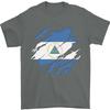 Unisex shirt Cotton Oversize Large Size Torn Nicaragua Flag Nicaraguan Day Football Mens T-Shirt