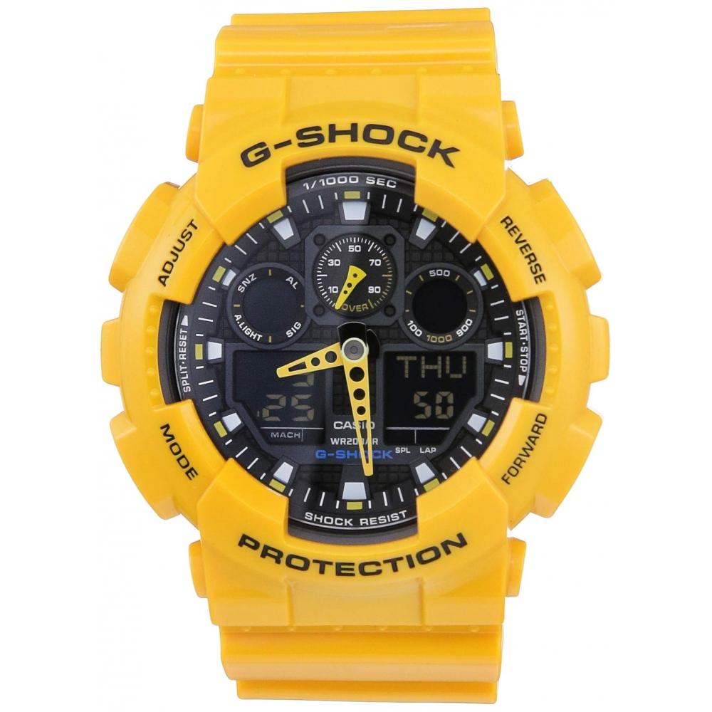 G-SHOCK GA-100A-9A G-Shock Overseas Modell Analog-Digital-Kombination 11000 Sekunden Stoppuhr Reimportiertes Produkt