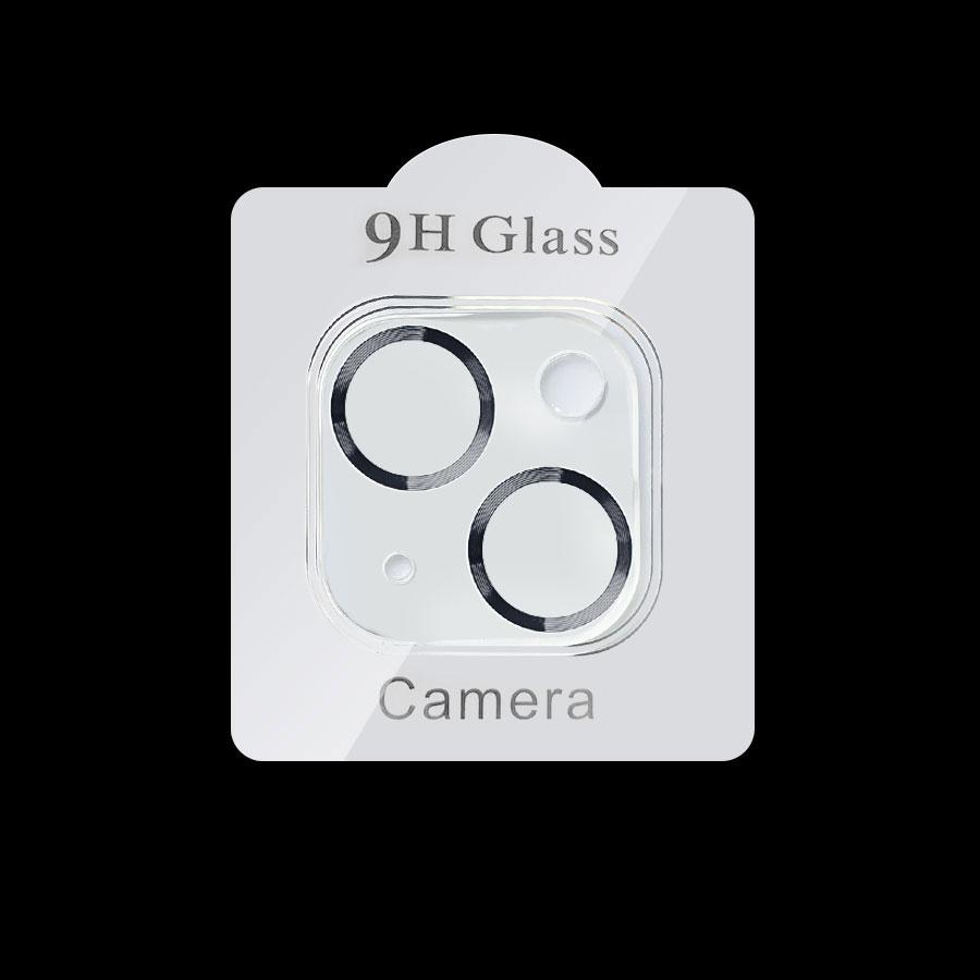 For iPhone 14 15 Pro Max / 14 15 Plus Rear Camera Lens Tempered Glass + Metal Protector Ring