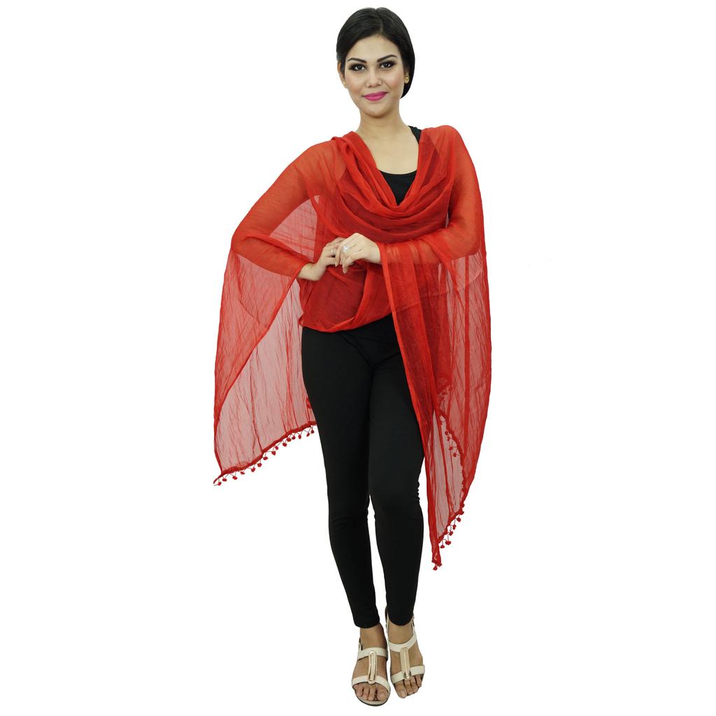 Chiffon-Mischung Dupatta Lange Stola Frauen Wickeln Indische Schals Chunni Indian