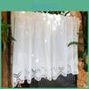 Cotton Flowers Short Hollow 100 Curtains Living Room Korean Gream Lace Cloth Half Curtains For Kitchen Bookshelf Dust Curtain