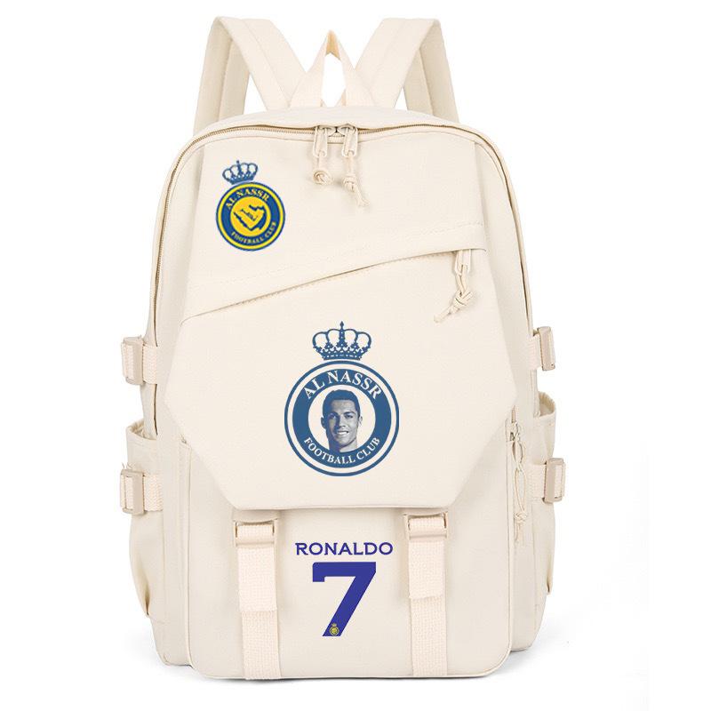 Football Player C Luo Peripheral Printing Trend Schoolbag Junior High School High School Students Large Capacity Spine Backpack