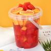 10 db Élelmiszeripari Műanyag Tejtea Vödör 500/750/1000ml Élelmiszer Tároló Üveg Ételárusok