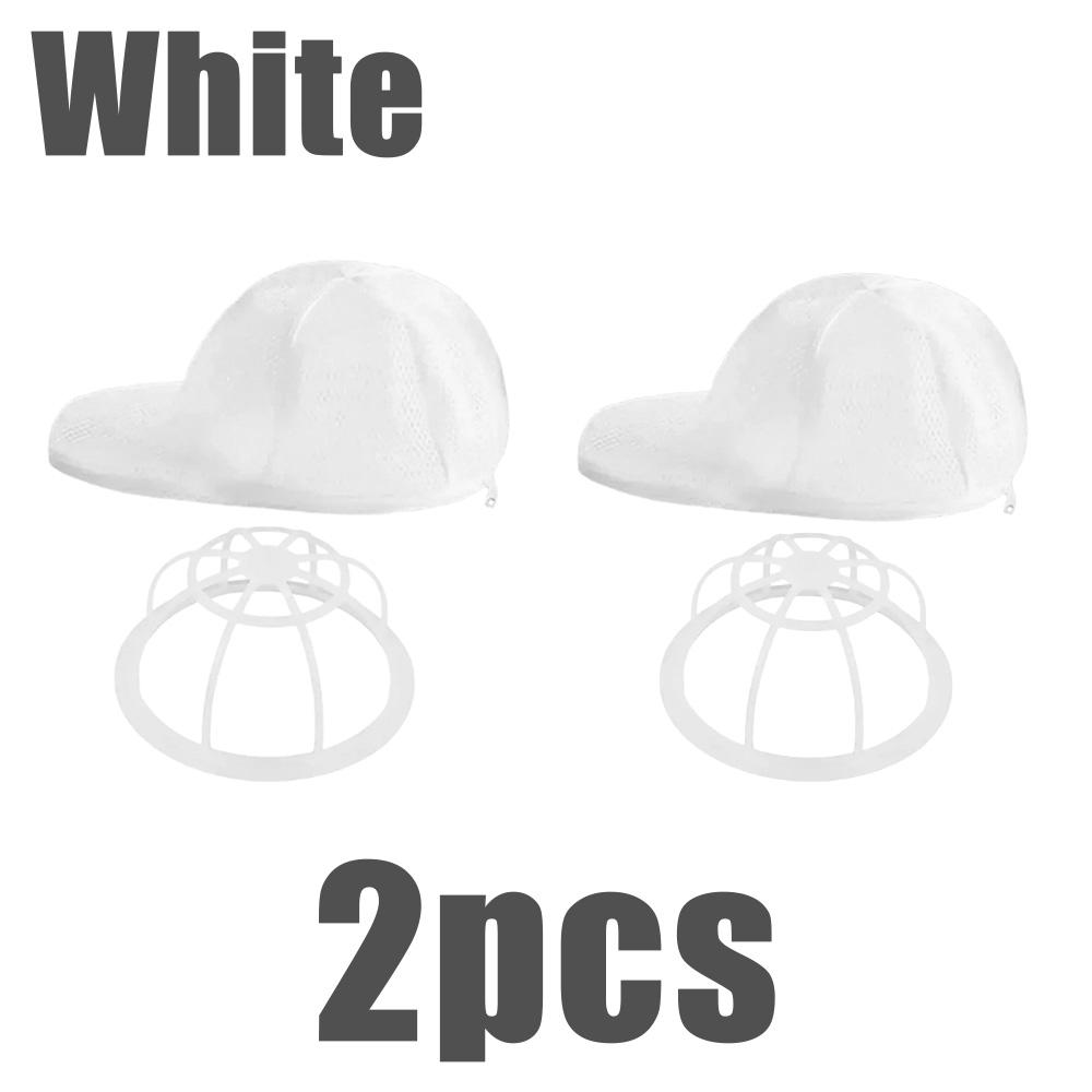 1-4pcs Hat Wash Protector Bag Washing Pocket Portable Wash Soft Mesh Organizer Zip Bags Anti-Deformation Baseball Cap Clean Bag