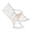 1:12   Miniature Furniture Wooden Rocking Chair for Dolls House Decor Toys (White)