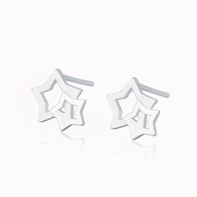 Minimalist Fashion Stud Earrings For Women Students Personalized Versatile Daily Wear Jewelry Accessories