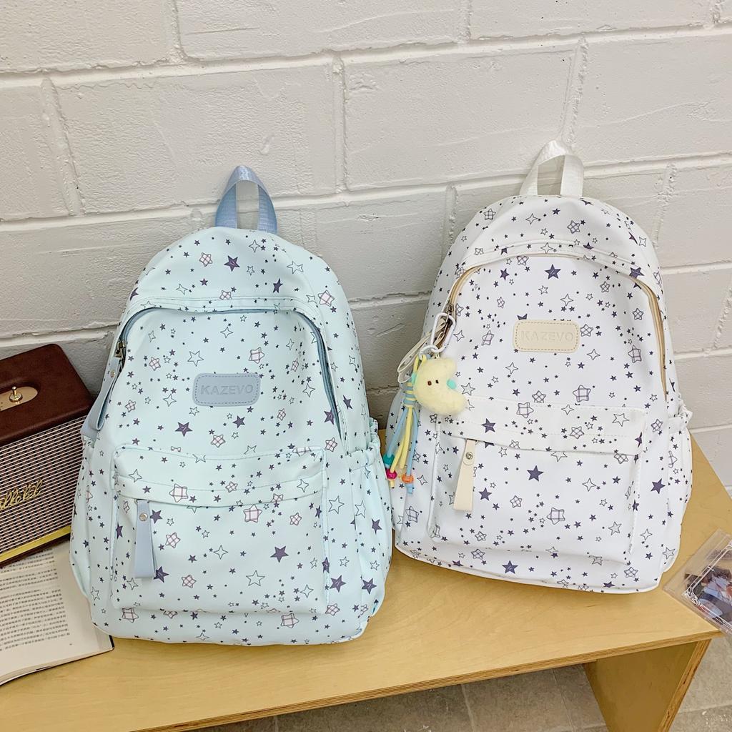 Schoolbag star printing large capacity junior high school student schoolbag to reduce the burden of spine protection high value commuter