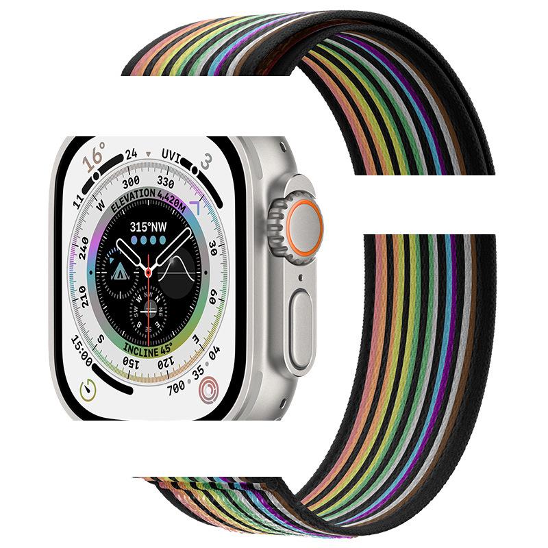 Apple Watch Ultra 10/9 Nylon Woven Velcro Trail Loop Strap