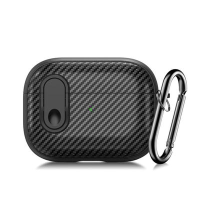 Koolstofvezel Schakelaar Slot Bluetooth Oortelefoon Case Voor Airpods Pro Luxe Opladen Doos Beschermhoes Voor Airpods 2 3 2021 pro 2