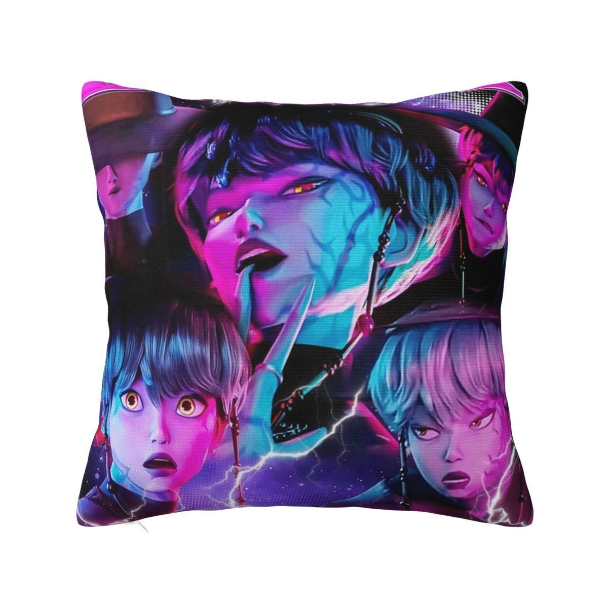 

Детская JINU Saja Мальчики K-pop Охотники на демонов Наволочка Принт Полиэстер Наволочка Декоративная Наволочка Чехол для подушки Дом 30x30cm 12x12in