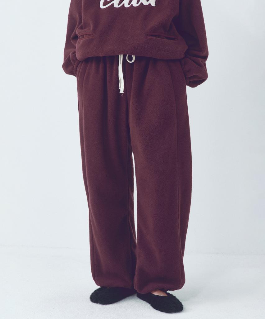 CITTA Over-Fit Soft Fleece Pants_Ctb557(Wine)