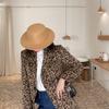 Flat top woolen hat women autumn and winter French retro casual wide brim Internet celebrity new British celebrity top hat