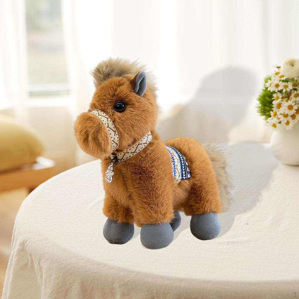 Horse Cuddly Toy Rag Doll Collectible Made of Durable . A Special Keepsake for Children's Rooms,