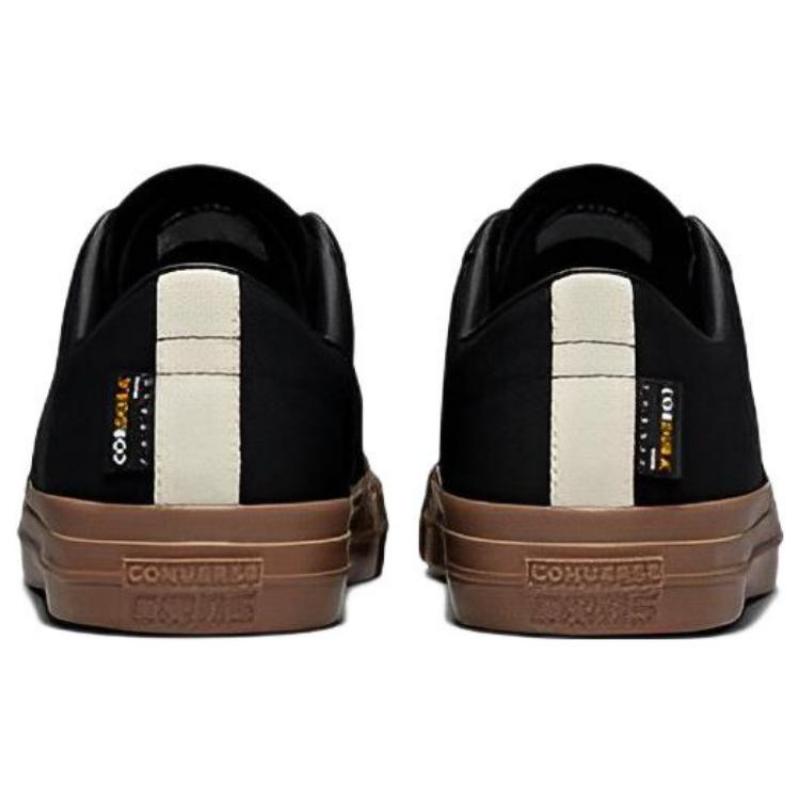 Converse One Star Pro Cordura Canvas Leather Non-slip and Abrasion Resistant Low-Top Board Shoes Unisex Black