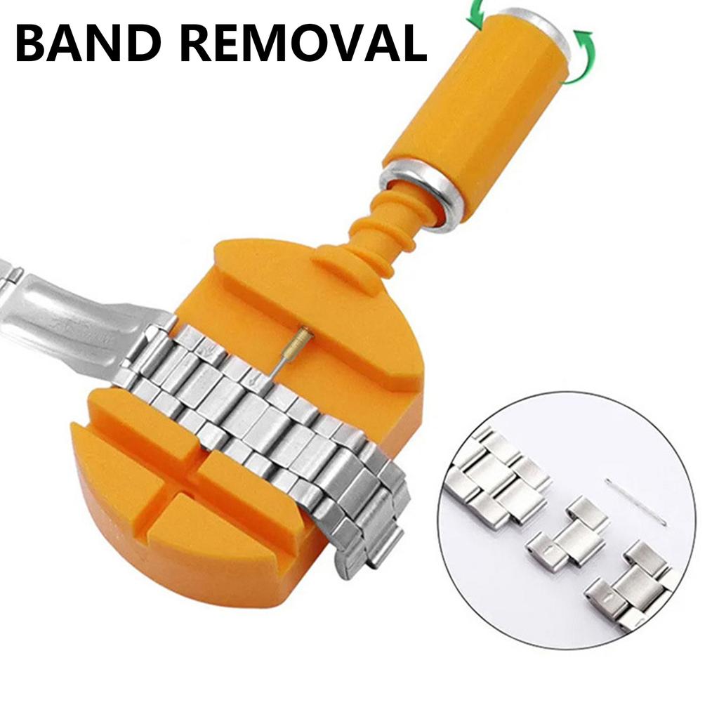 Watch Band Link Pin Tool Set 19Pcs Watch Strap Adjuster Kit with Replacement Pin and Tool for Watch Sizing and Repair